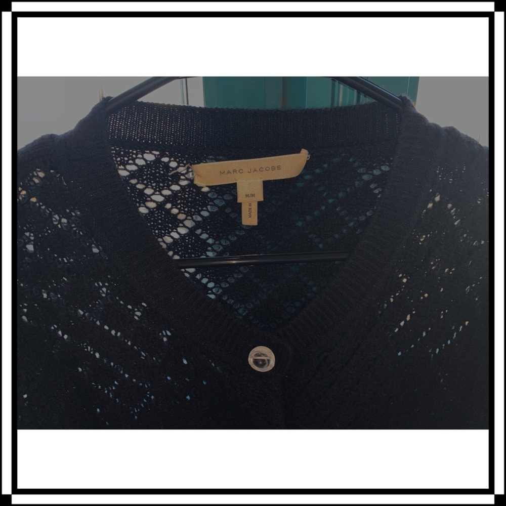 Marc Jacobs crystal button long sleeve cardigan
